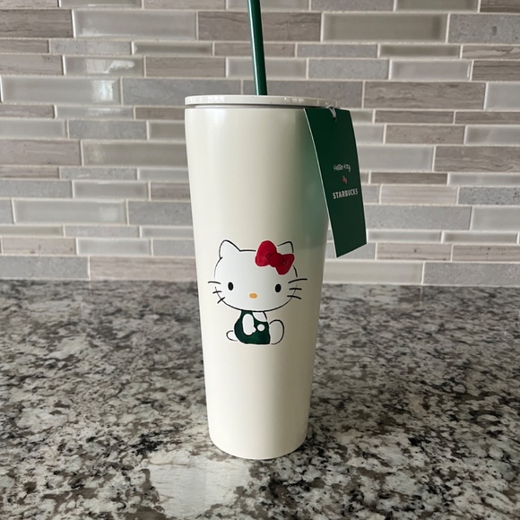 Hello Kitty Starbucks Tumbler with Straw Stainless Steel 2025 - Picture 4 of 5